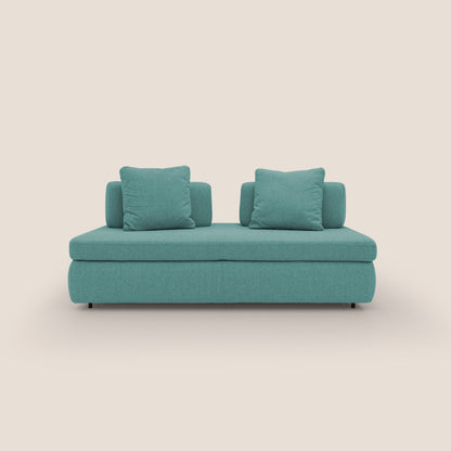 Gransasso Divano letto matrimoniale dal DESIGN innovativo in tessuto impermeabile T03 verde acqua