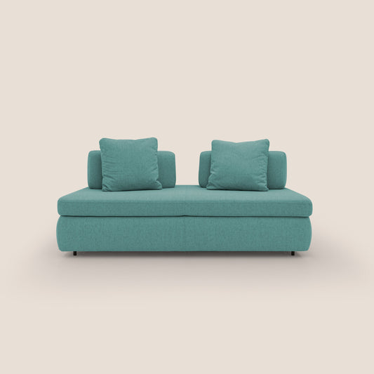 Gransasso Divano letto matrimoniale dal DESIGN innovativo in tessuto impermeabile T03 verde acqua