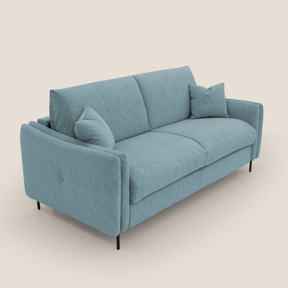 Gregory Divano letto con materasso h18 cm in microfibra effetto velluto impermeabile T09 carta da zucchero 