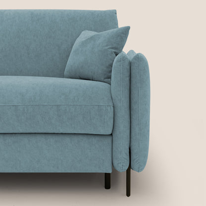 Gregory Divano letto con materasso h18 cm in microfibra effetto velluto impermeabile T09 carta da zucchero 