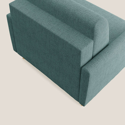 Edgar poltrona letto in tessuto felis impermeabile T03 verde acqua