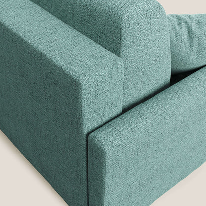 Edgar divano letto angolare in tessuto felis impermeabile T03 verde acqua