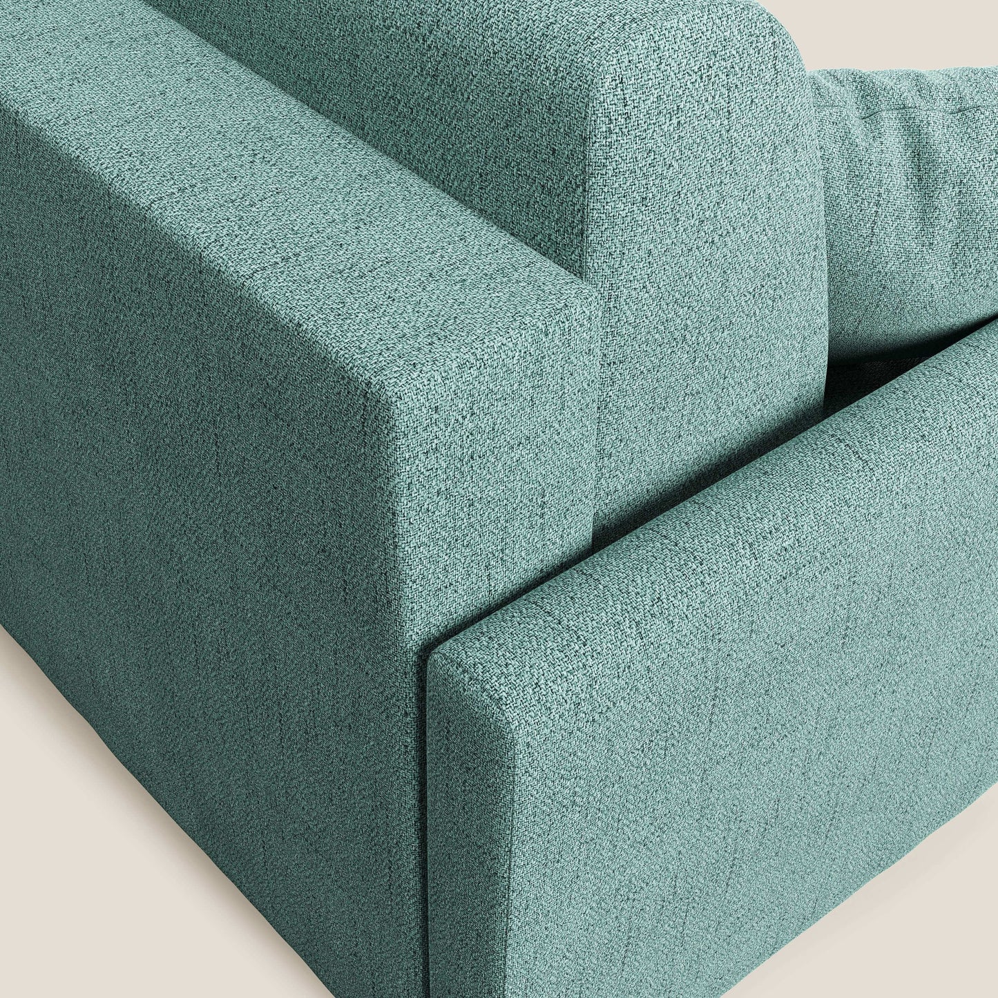 Edgar divano letto matrimoniale in tessuto felis impermeabile T03 verde acqua 