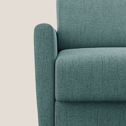 Edgar poltrona letto in tessuto felis impermeabile T03 verde acqua