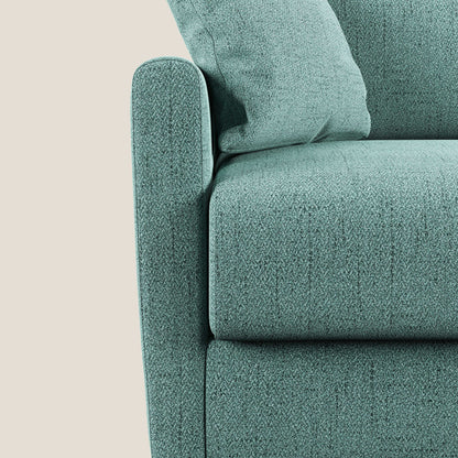 Edgar divano letto matrimoniale in tessuto felis impermeabile T03 verde acqua 