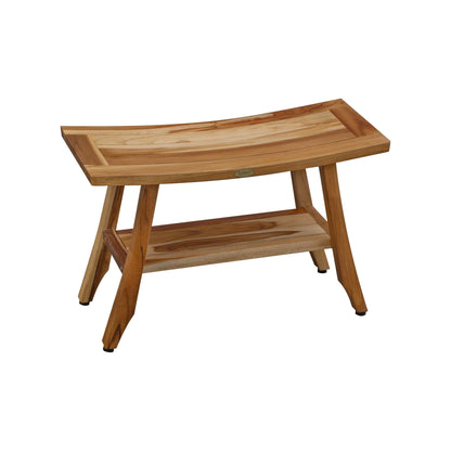 EcoDecors 28-Inch, Teak Shower Bench, Wooden Bench, Bathroom Bench, Teak Bench Bathroom, Teak Shower Stool, Teak Shower Seat