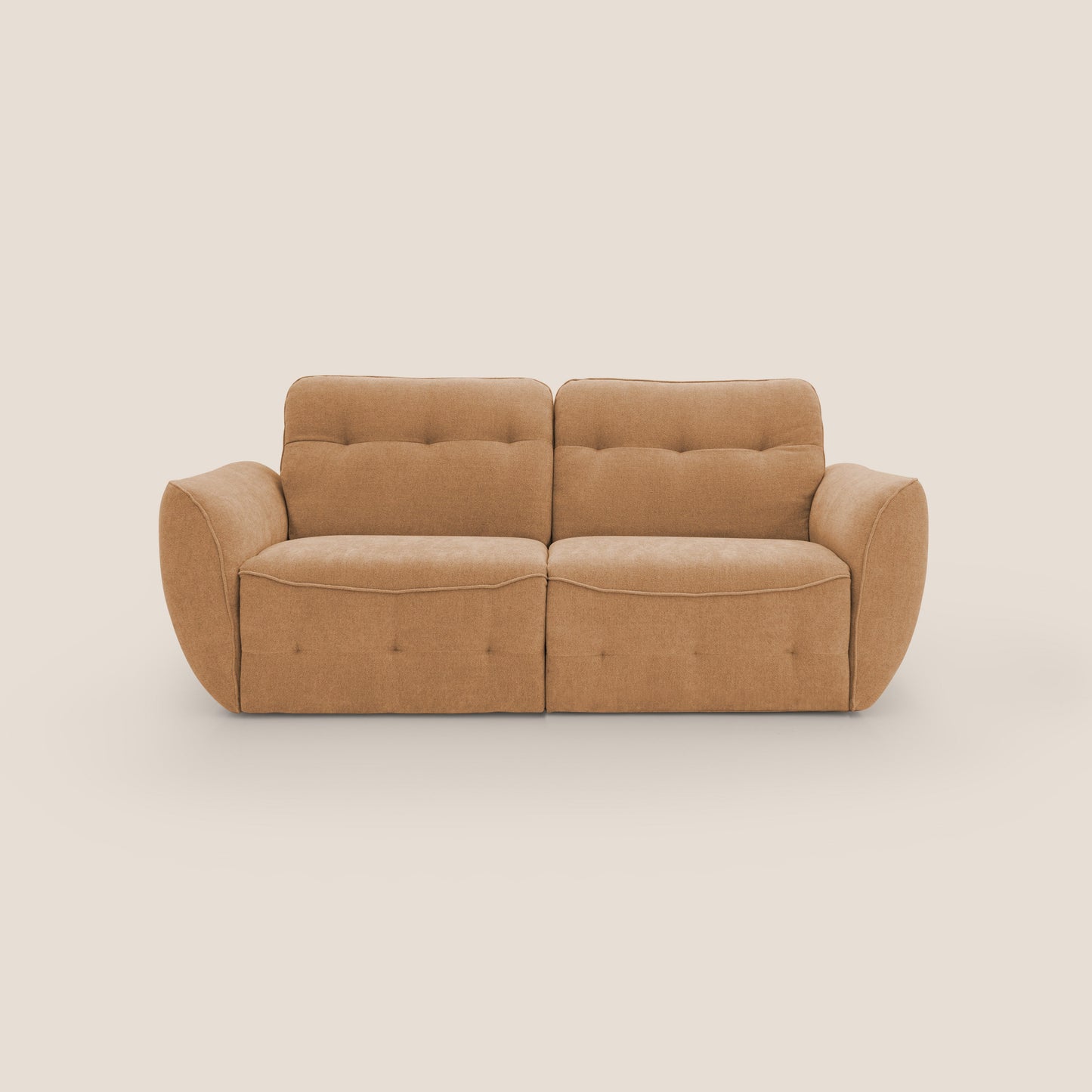 Cerbero divano 2 e 3 posti in morbido bouclé impermeabile T07 arancio