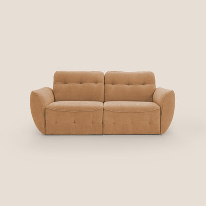 Cerbero divano 2 e 3 posti in morbido bouclé impermeabile T07 arancio