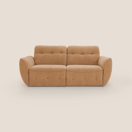 Cerbero divano 2 e 3 posti in morbido bouclé impermeabile T07 arancio