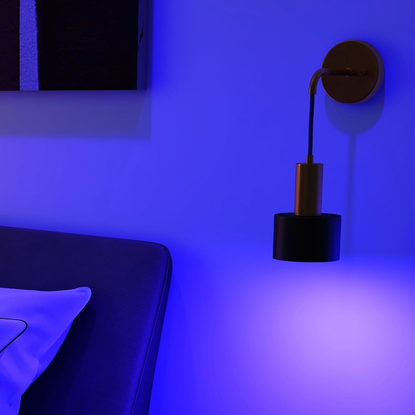 2Pack 13 RGB Wireless Wall Lamp Battery Operated with Remote