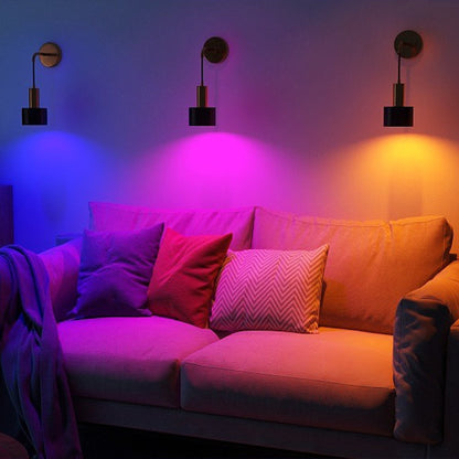 2Pack 13 RGB Wireless Wall Lamp Battery Operated with Remote