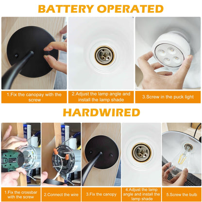 2Pack Battery Operated Wall Sconce with Remote