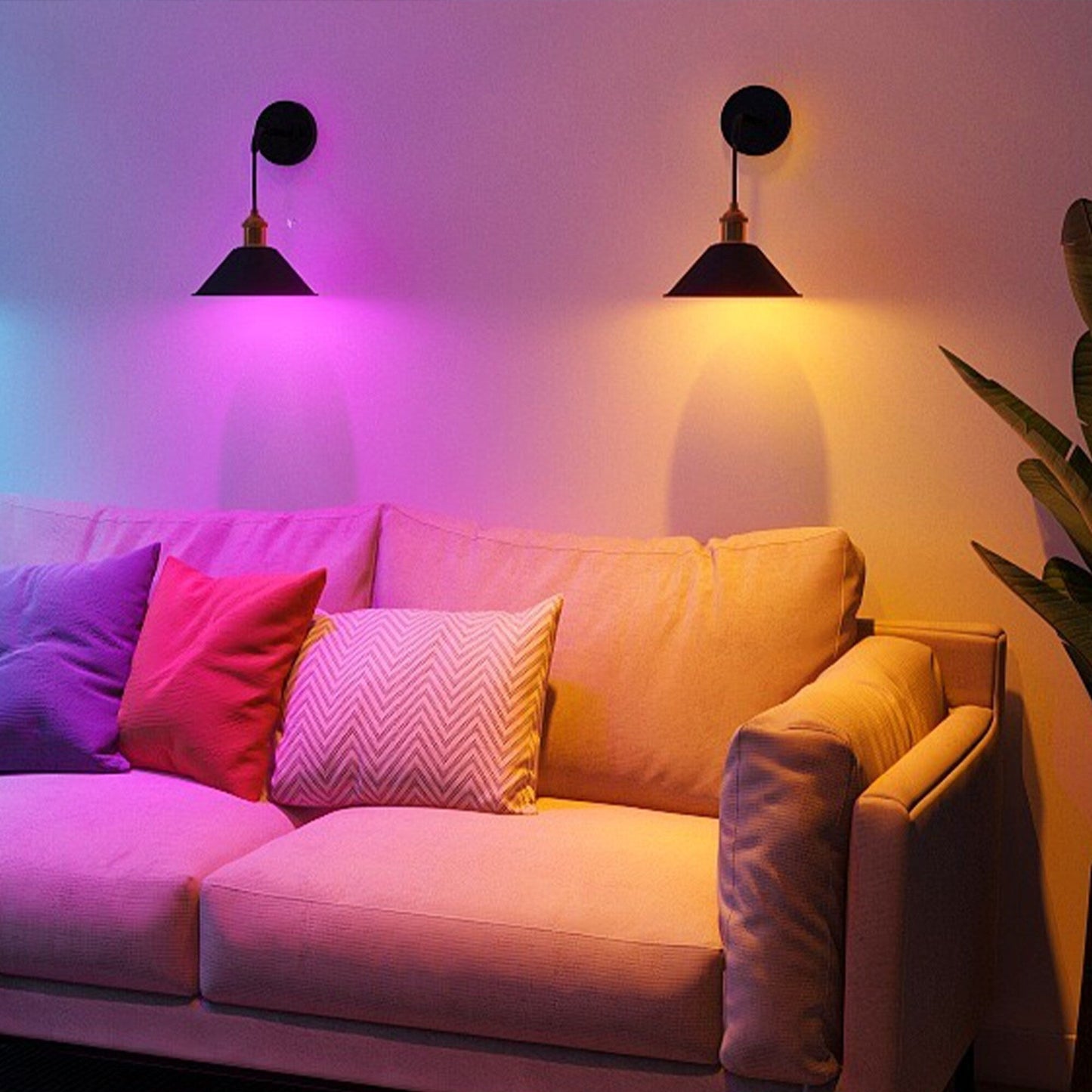 2Pack Battery Operated Wall Sconce with Remote