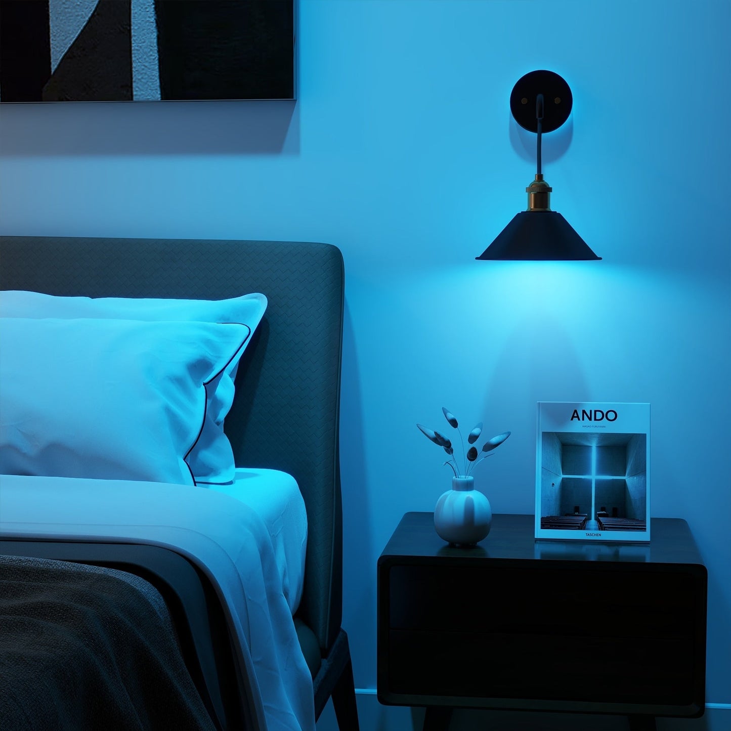 2Pack Battery Operated Wall Sconce with Remote