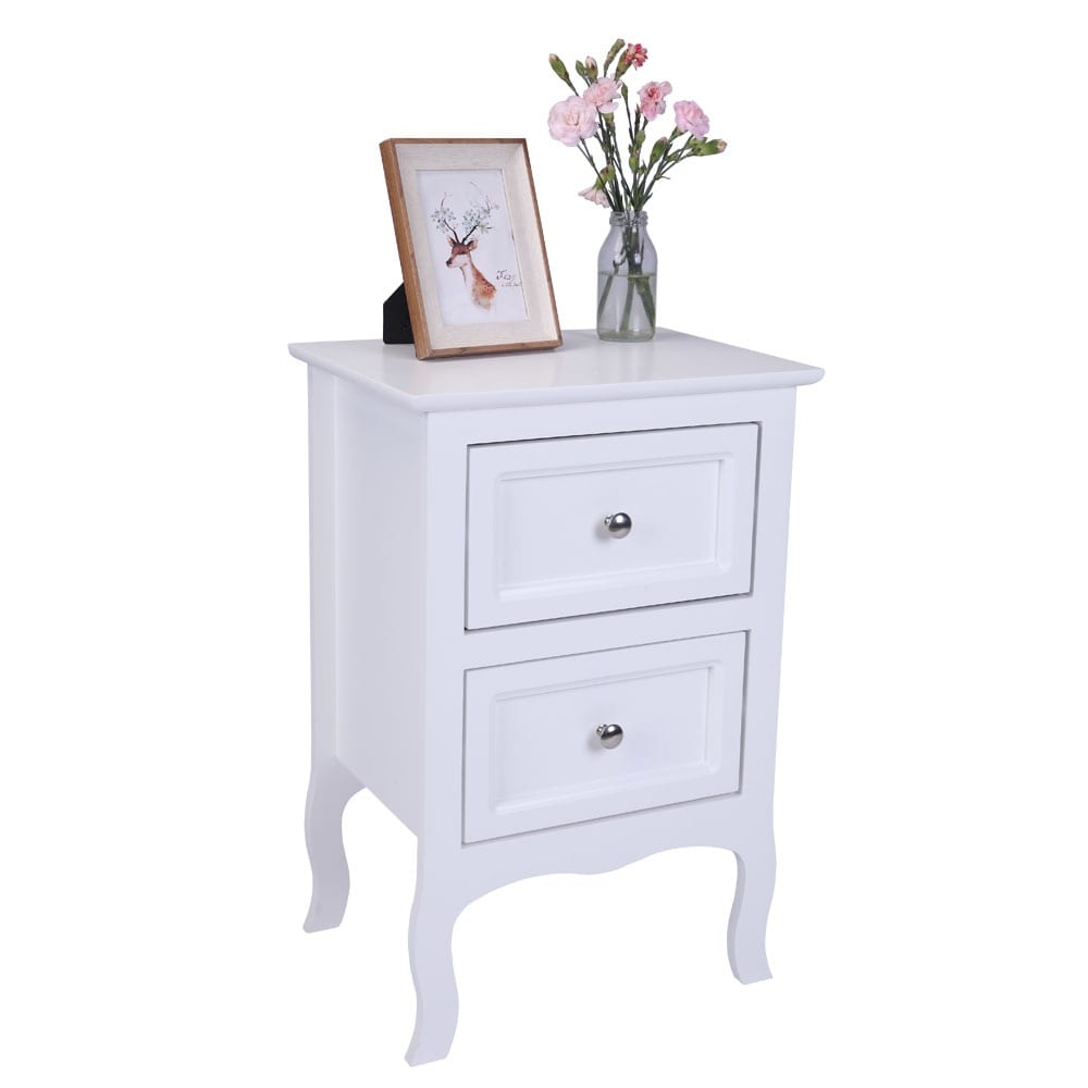 Country Style Two-Drawer Nightstand- Set of 2