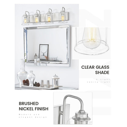 3/4/5/6-Light Modern Vanity Lights Over Mirror for Bathroom