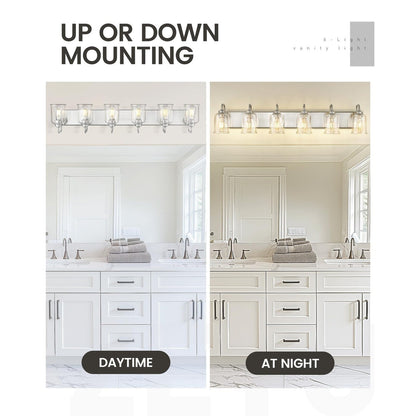 3/4/5/6-Light Modern Vanity Lights Over Mirror for Bathroom