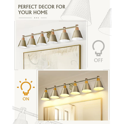 3/5/6-Light Modern Bathroom Vanity Light