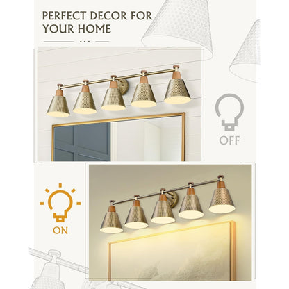 3/5/6-Light Modern Bathroom Vanity Light