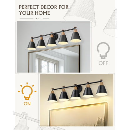 3/5/6-Light Modern Bathroom Vanity Light