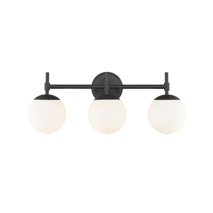 929 Lighting 3 Light Bathroom Vanity Fixture in Multiple Finishes with Opal Glass Shades