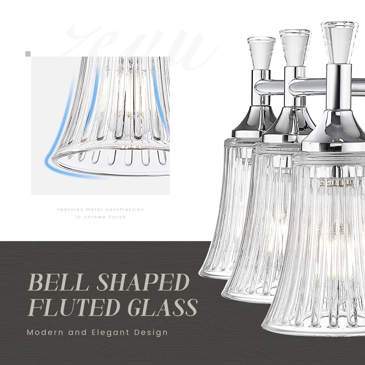 3-Light Bathroom Vanity Lighting Fixtures