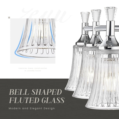 3-Light Bathroom Vanity Lighting Fixtures