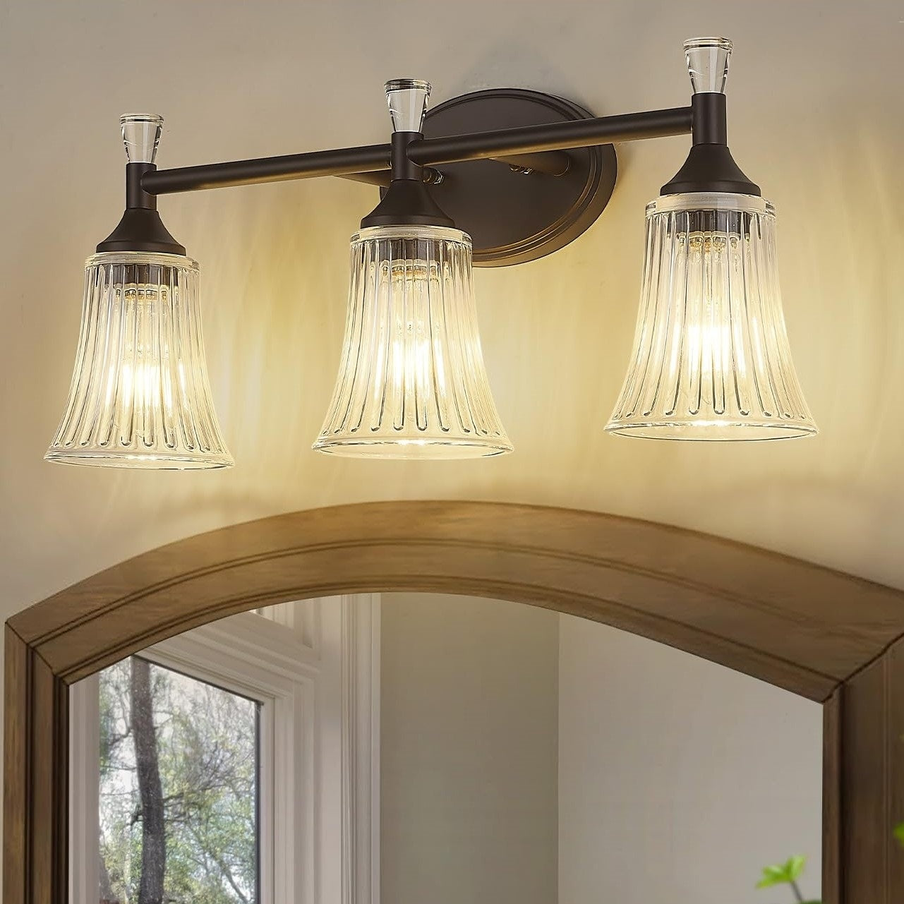 3-Light Bathroom Vanity Lighting Fixtures