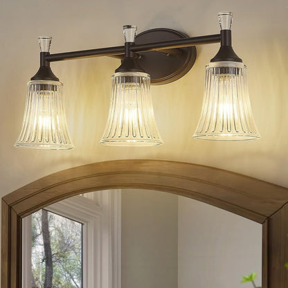 3-Light Bathroom Vanity Lighting Fixtures