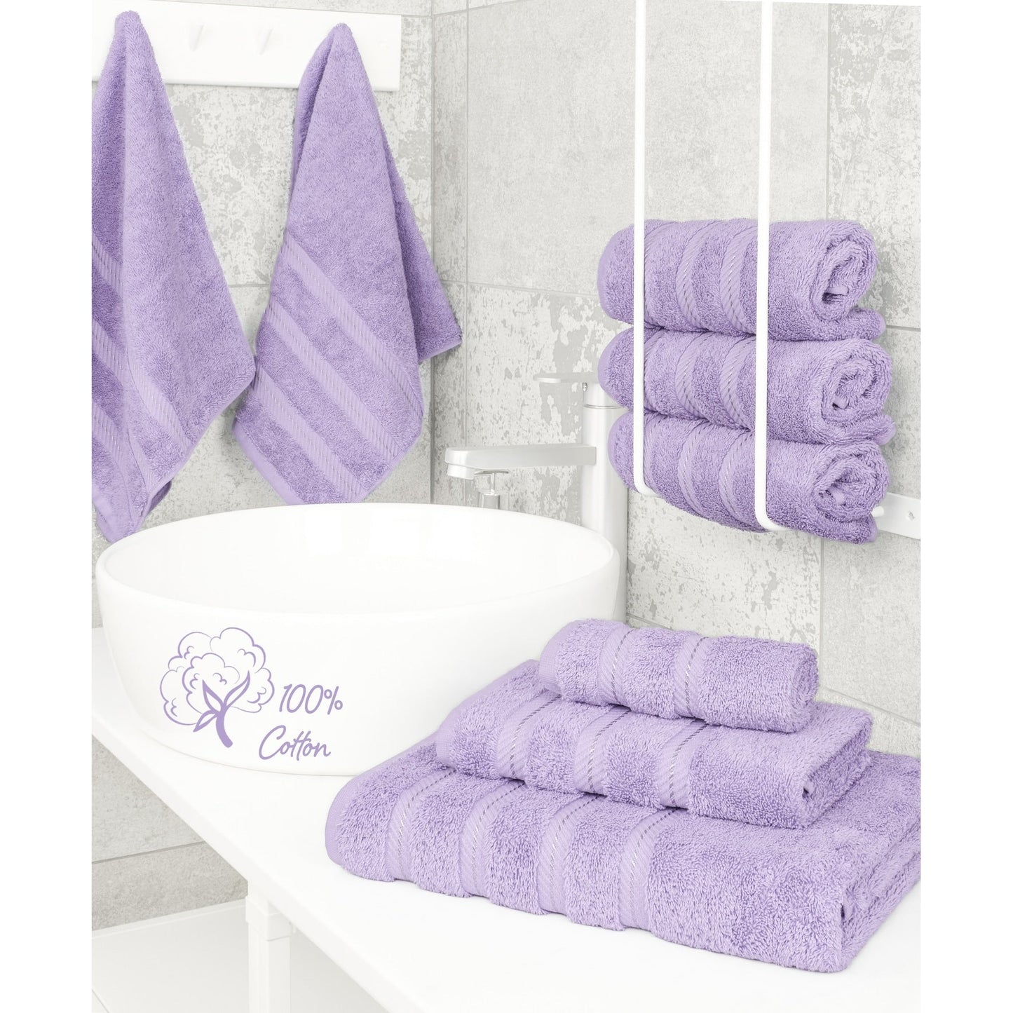 3 Piece Bathroom Towel Set 100% Cotton Luxury Turkish Bath Hand Towels Extra Large Face Towels Clearance Set