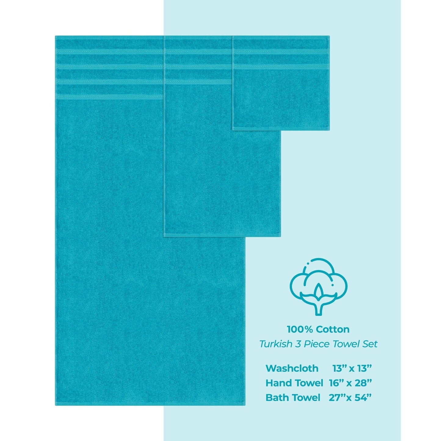 3 Piece Bathroom Towel Set 100% Cotton Luxury Turkish Bath Hand Towels Extra Large Face Towels Clearance Set