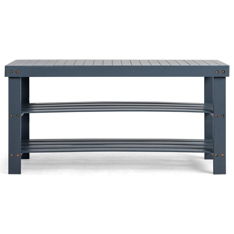 3-Tier Shoe Rack Bench Shoe Storage Organizer Holds Up to 240 lbs