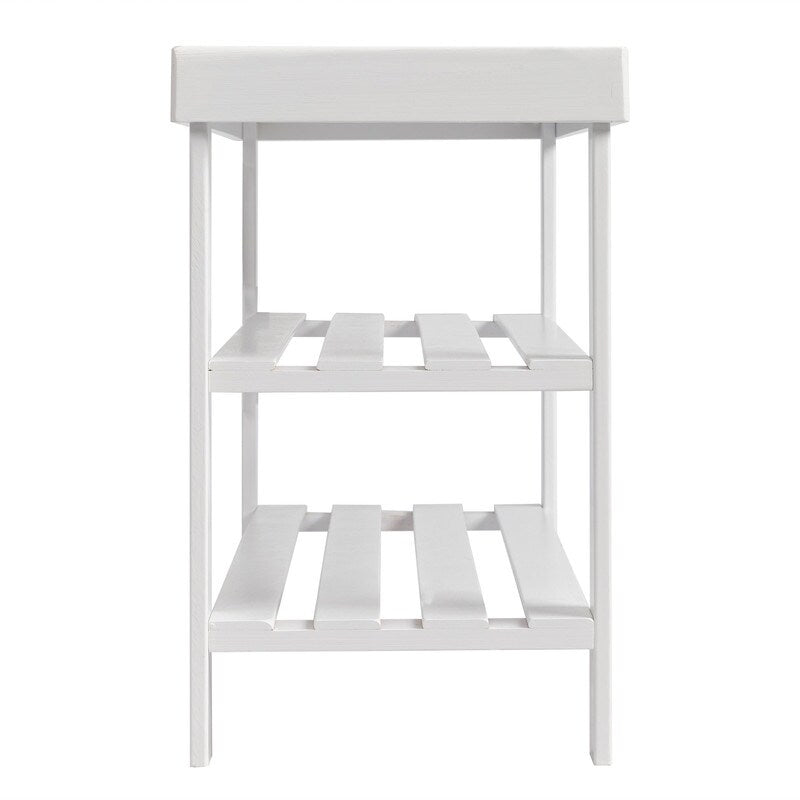 3-Tier Shoe Rack Bench Shoe Storage Organizer Holds Up to 240 lbs