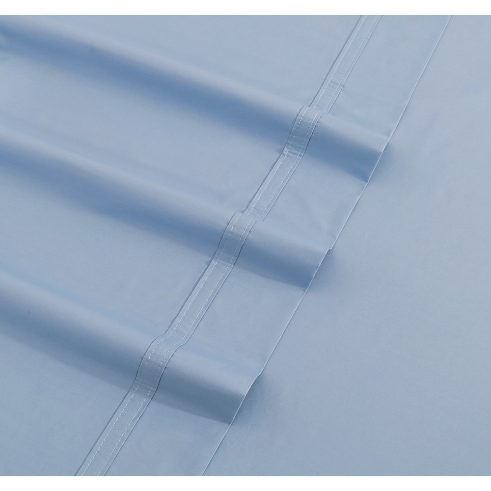 300 TC Cotton Percale Extra Deep Pocket Oversized Bed Sheet Set