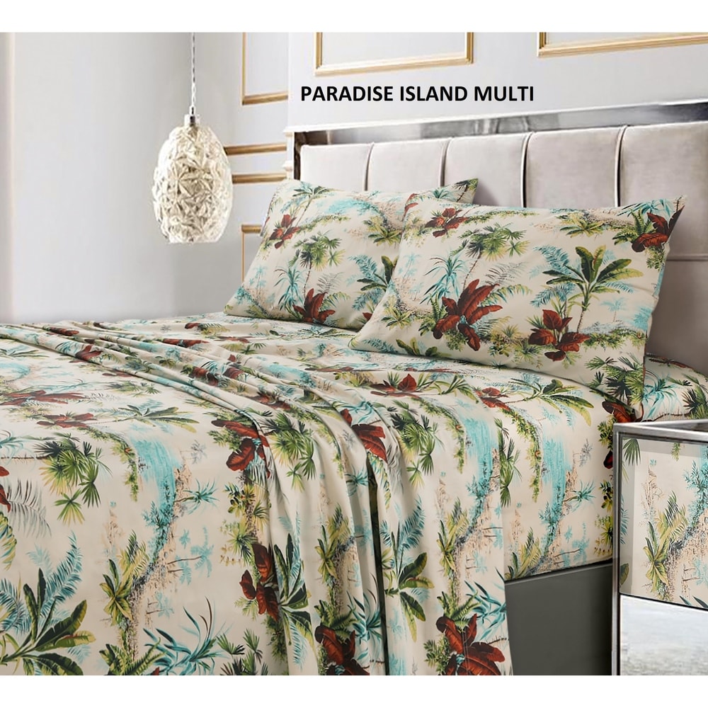 300 Thread Count Cotton Ultra-Soft Printed Pillowcases (Set of 2)