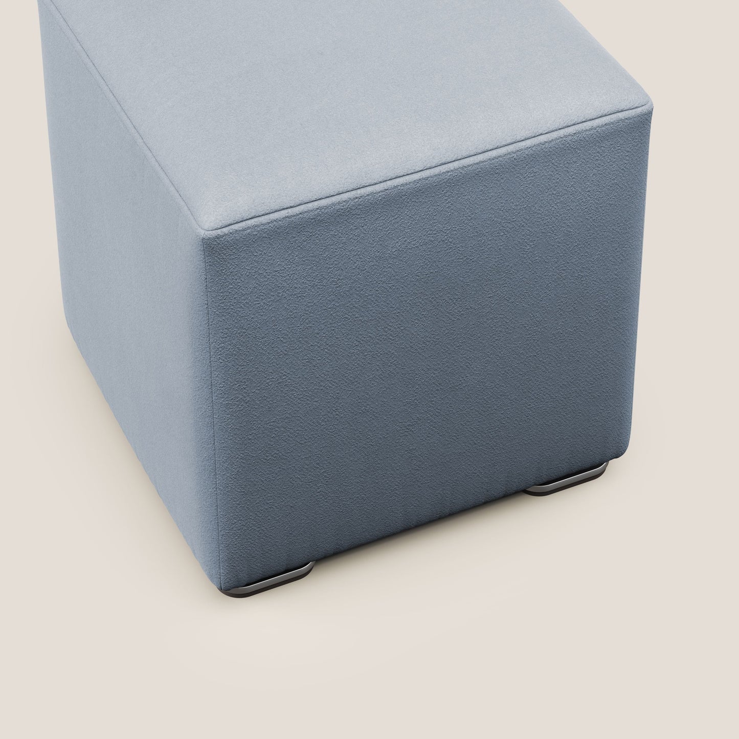 Pouf cubo in microfibra smacchiabile T11 carta da zucchero