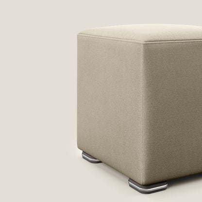 Pouf cubo in microfibra smaltabile T11 tortora