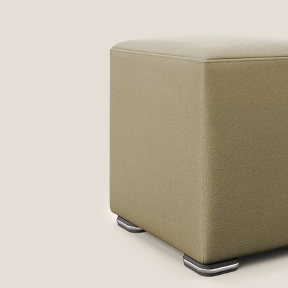 Pouf cubo in microfibra smaccabile T11 beige
