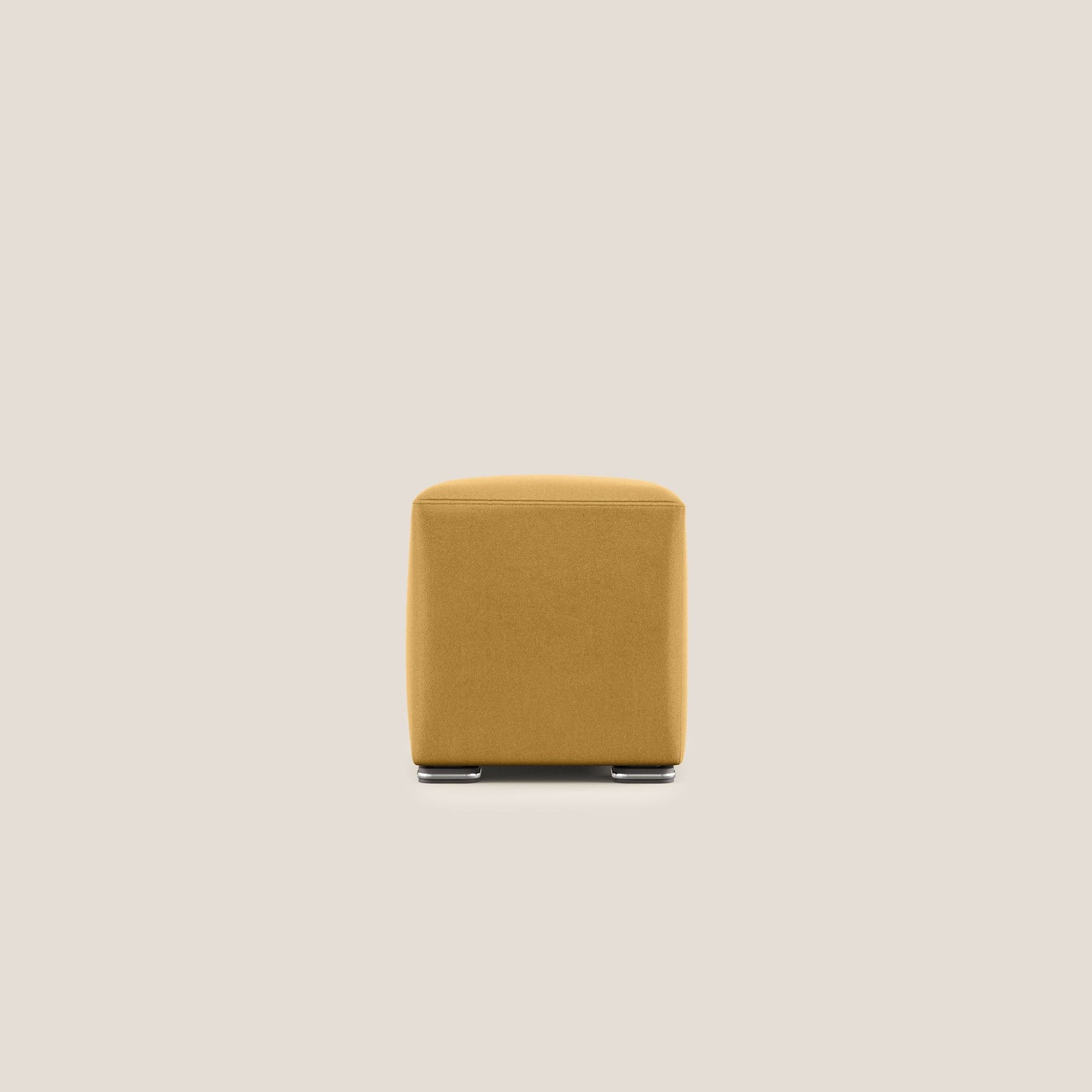 Pouf Cube in microfibra smaltabile T11 giallo