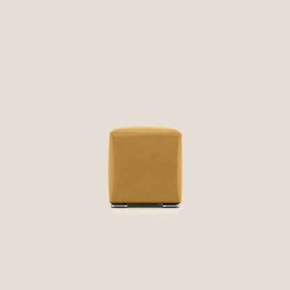 Pouf Cube in microfibra smaltabile T11 giallo