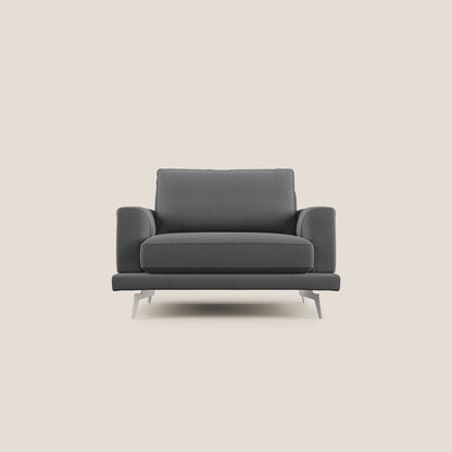Dorian poltrona moderna in tessuto smacchiabile T05 antracite