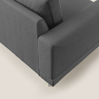 Dorian poltrona moderna in tessuto smacchiabile T05 antracite