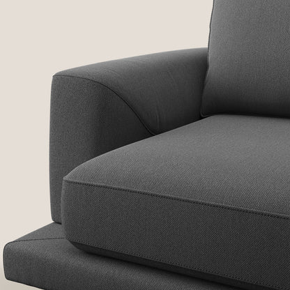 Dorian poltrona moderna in tessuto smacchiabile T05 antracite