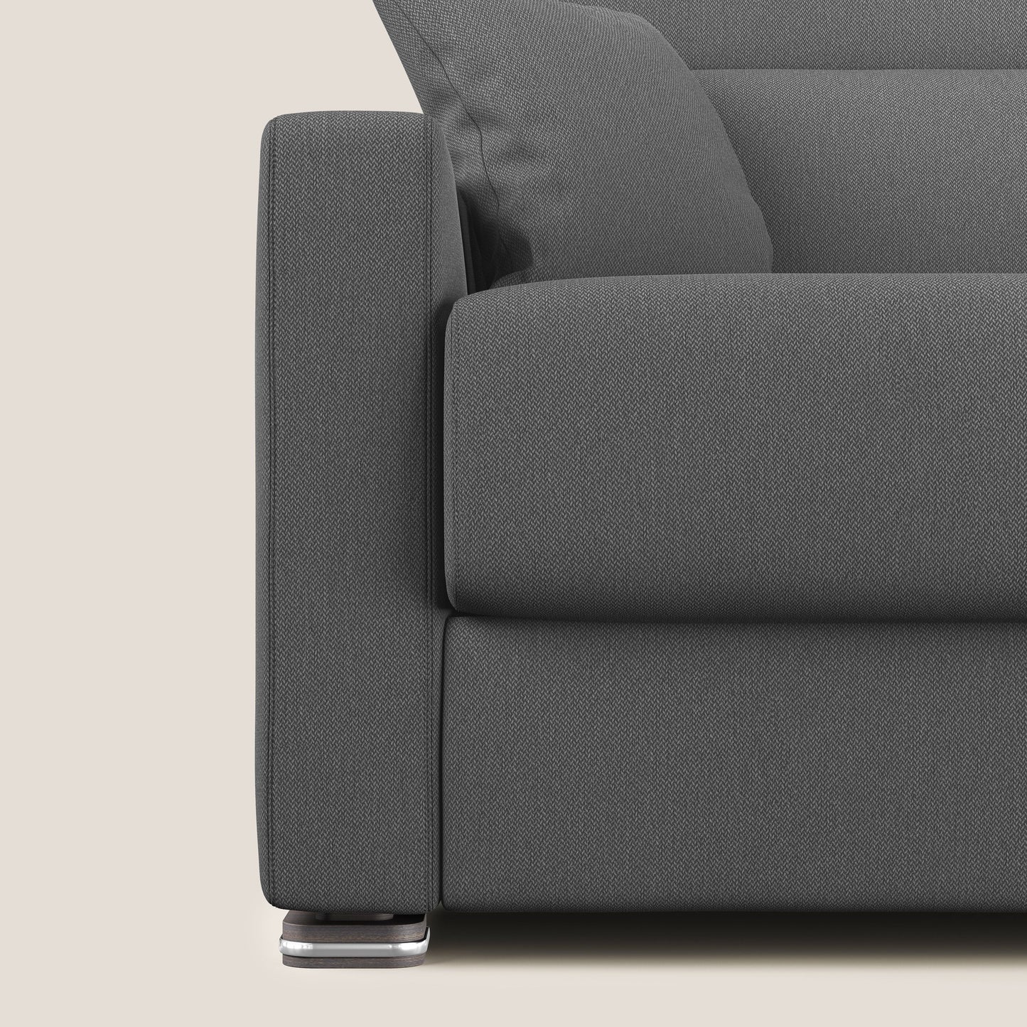 Divano letto matrimoniale Amber in tessuto smacchiabile T05