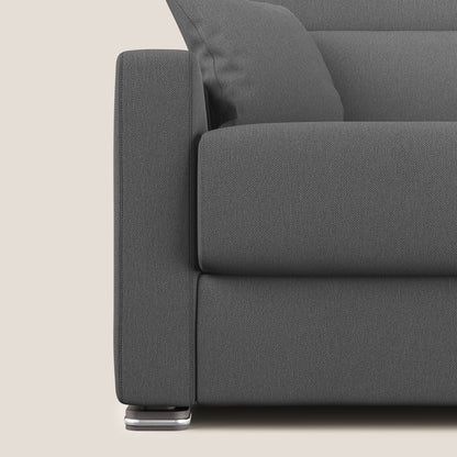 Divano letto matrimoniale ambra in tessuto smacchiabile T05 antracite 