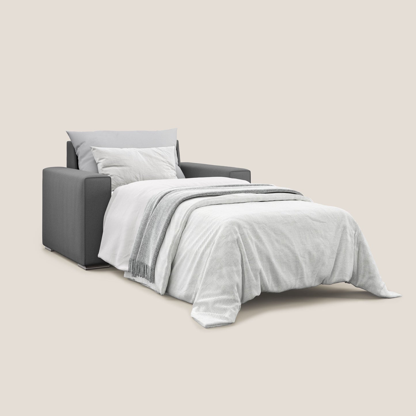 Dream poltrona letto in tessuto smacchiabile T05 antracite