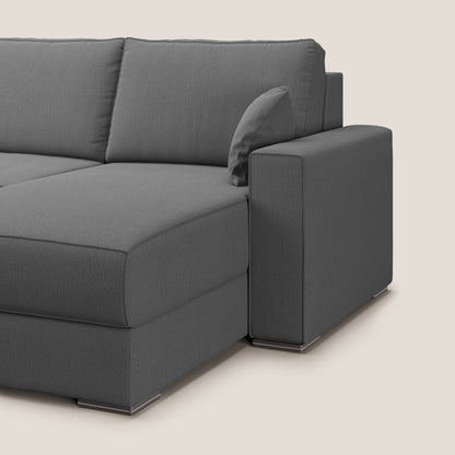 Dream Divano letto angolare in tessuto smacchiabile T05 antracite 
