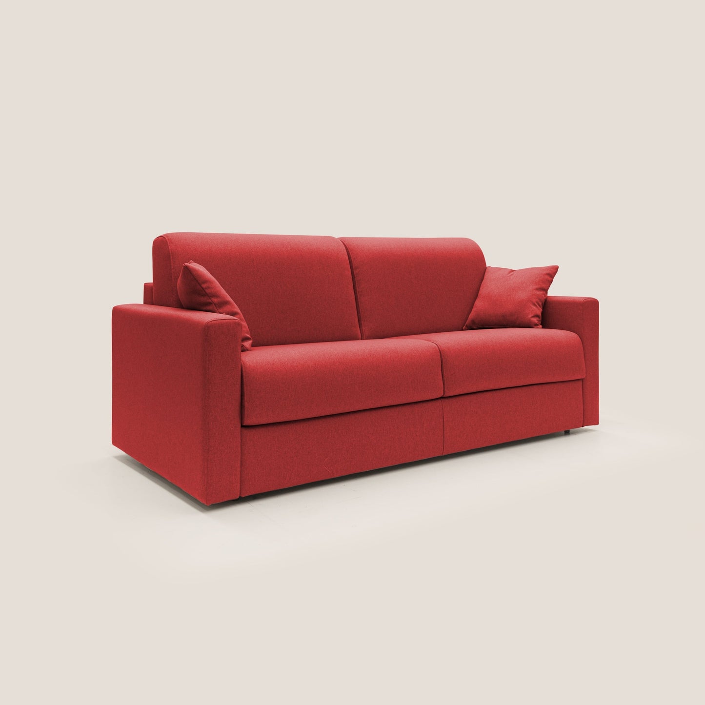 Chris Divano letto matrimoniale in tessuto impermeabile T13 rosso