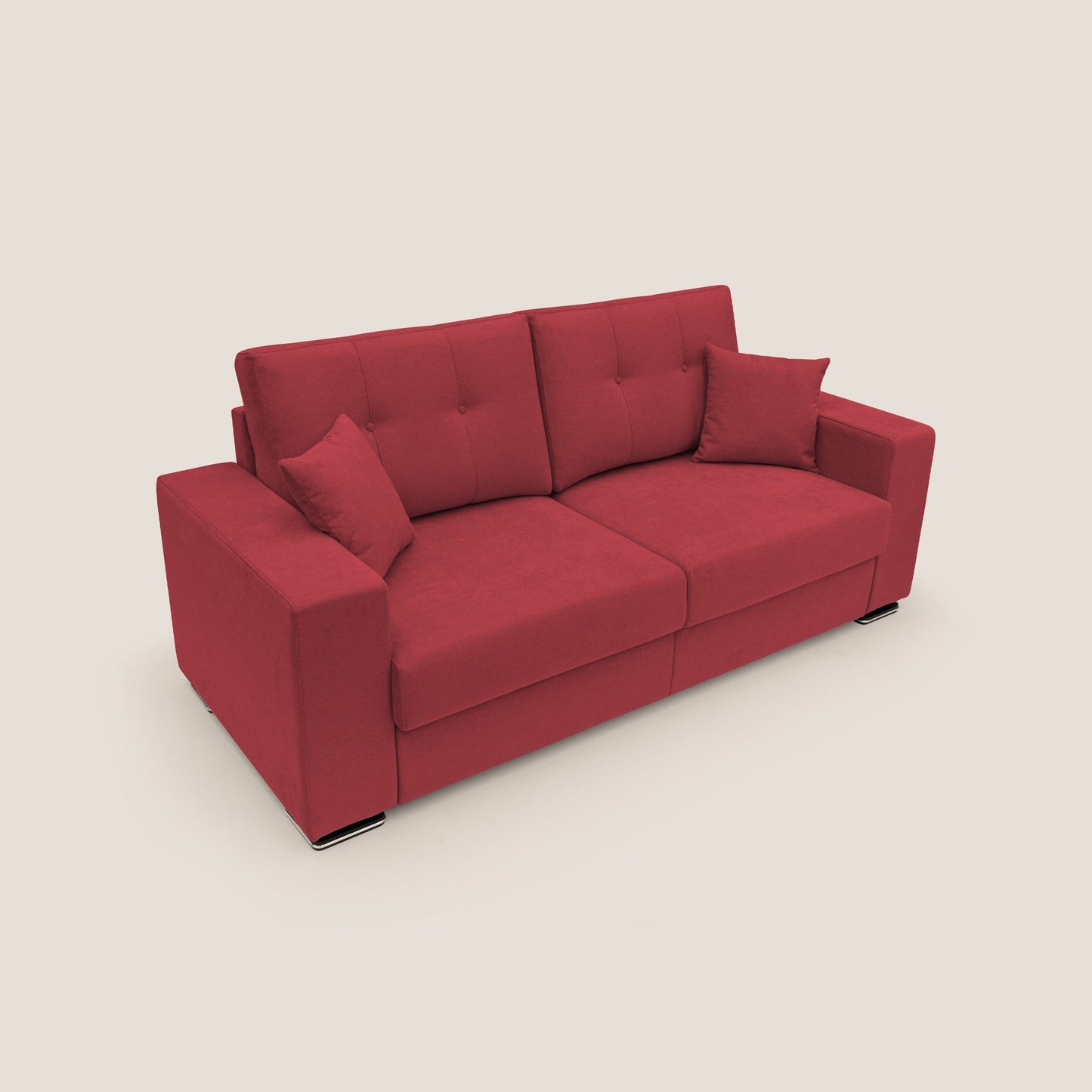 Giove divano in morbido tessuto impermeabile T02 rosso