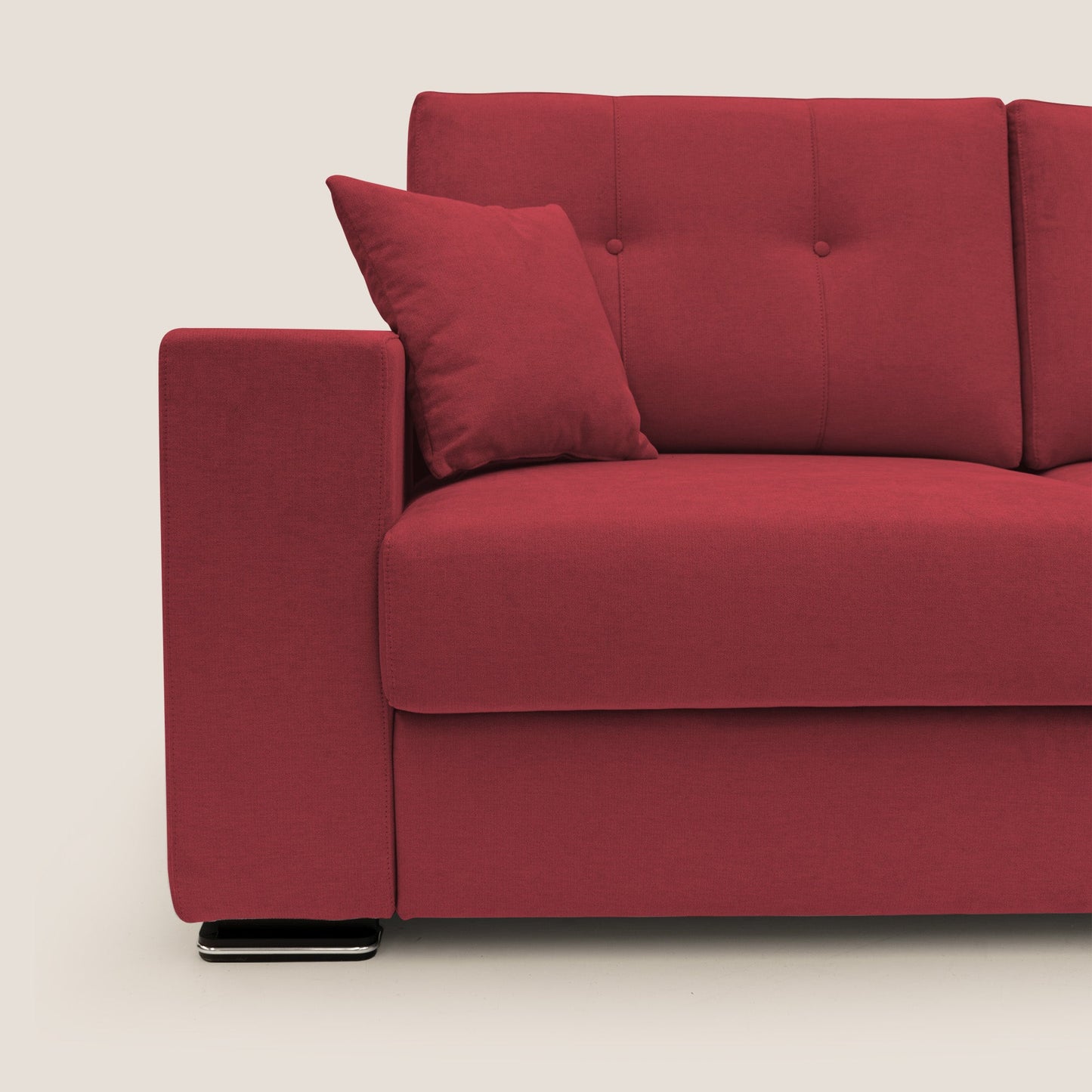 Giove divano in morbido tessuto impermeabile T02 rosso